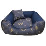 Cama Pet 70 x 70 Porte Grande com Zíper Fundo Impermeável Coroa Dourada - 1