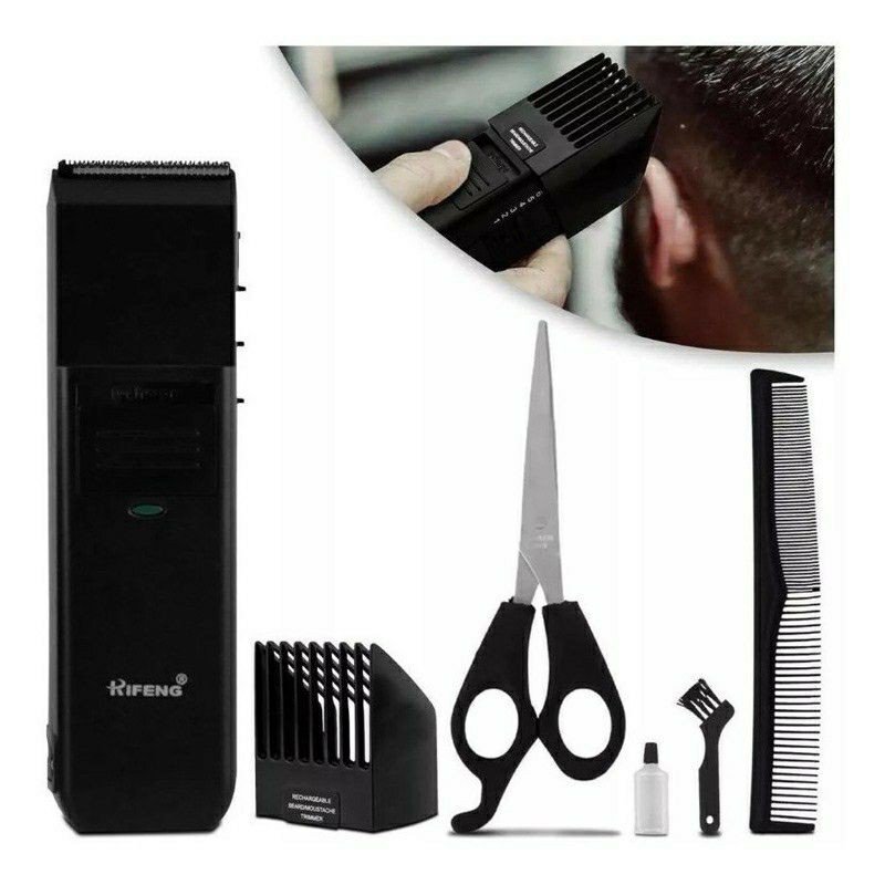 Máquina Cortar barbear Cabelo fazer Barba Pezinho Recarregável depilar Sem fio 389B - 4
