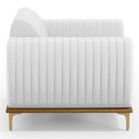 Ver imagem 7 de Kit 2 Poltronas Decorativas Base Gold Molino D06 PU C-12 Branco - Mpozenato