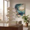 Ver imagem 3 de Decoração Peixes Poliresina Luxo Moderno Mart 22821