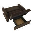 Ver imagem 5 de Sofá Cama Âmbar 2 Lugares 140cm Cappuccino Suede Matrix