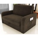 Ver imagem 1 de Sofá Cama Âmbar 2 Lugares 140cm Cappuccino Suede Matrix
