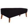 Recamier Decorativo Quarto Sala Suede Hermes Preto - 2