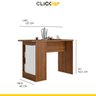 Bancada Ilha Gourmet Cozinha Paola 1 Porta 90 x 135 x 60cm Mdp Mel Branco Pa8350 - Clicklar - 3