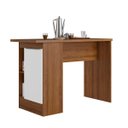 Ver imagem 1 de Bancada Ilha Gourmet Cozinha Paola 1 Porta 90 x 135 x 60cm Mdp Mel Branco Pa8350 - Clicklar