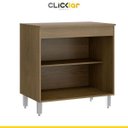 Ver imagem 2 de Balcão para Cooktop Cozinha Bela 02 Gavetas 80x82x52 Avelã/branco Tx 0454 - Clicklar