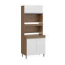Ver imagem 1 de Torre Quente para Forno e Micro Cozinha Bela 80x195x52 Avelã/branco Tx 0453 - Clicklar