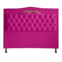 Ver imagem 1 de Cabeceira de Cama Box Madri Casal King 195 Cm Suede Rosa Pink Ec Móveis