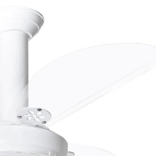 Ventilador de Teto Pérola 3 Velocidades Branco Pás Transparente 127v - Loren Sid - 3