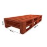 Cama Solteiro Pallet Mogno Personalizada 188x80 2N - 2
