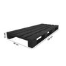 Cama Solteiro Pallet Preta Personalizada 188x80x15 1N - 2