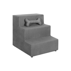 Escada Rampa para Pet Cachorro Gato Bellamado:cinza