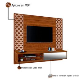 Painel Suspenso para TV até 55 Polegadas Roma Móveis Luapa - 4 Painel Suspenso para TV até 55 Polegadas Roma Móveis Luapa - 4