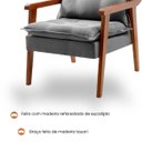 Ver imagem 4 de Poltrona Decorativa Pérola Vivaro Decor Linho Cinza