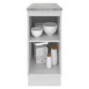 Ver imagem 4 de Balcão Armário de Cozinha 35 cm 1 Porta Branco Glamy Madesa