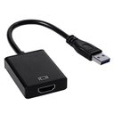 Ver imagem 1 de Convesor Adaptador Usb 3.0 X Hdmi 1080p Audio Video Compativel Pc Win 7-8-10
