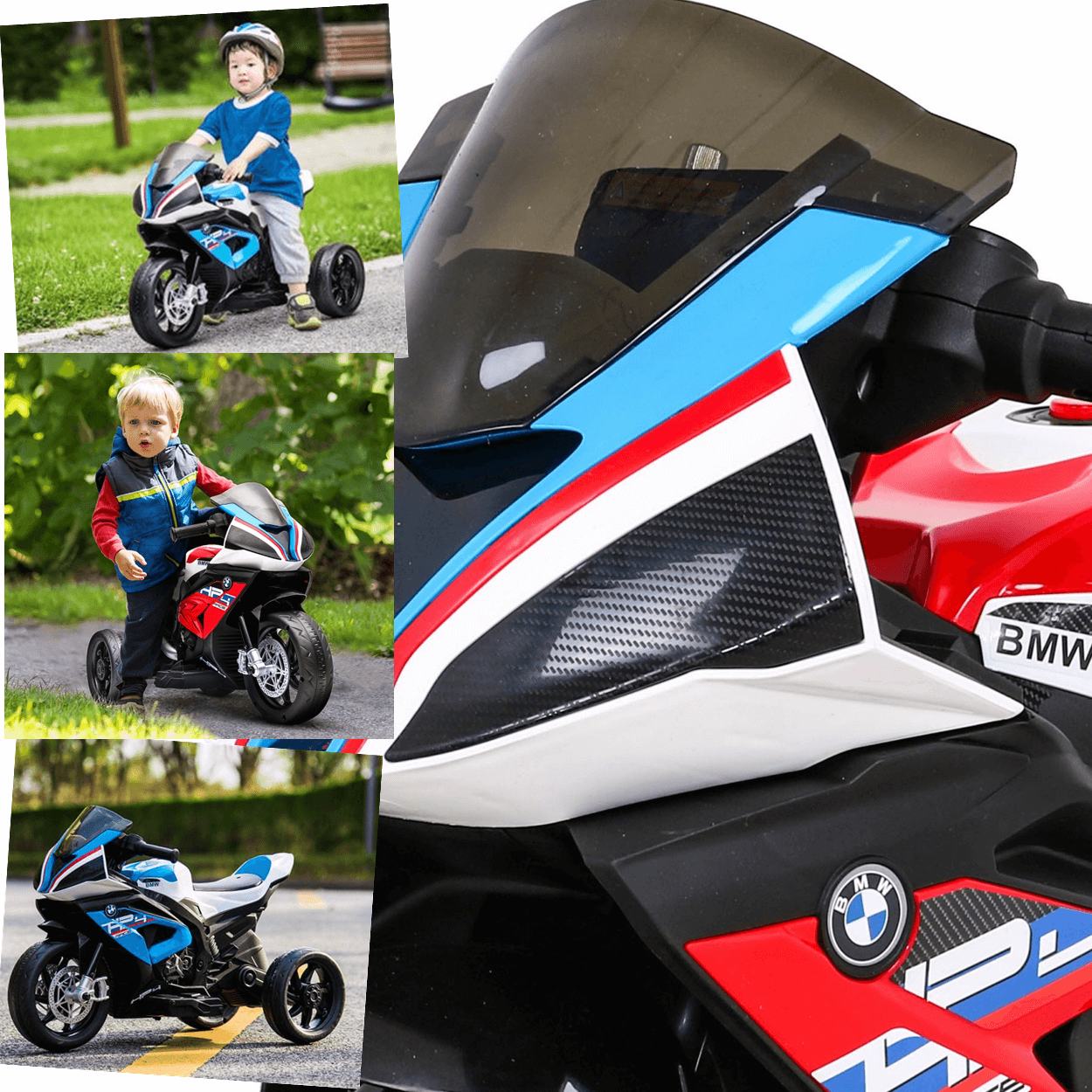 Moto Eletrica Infantil Zippy Toys Bmw Hp4 Racer Sport 6v - 3