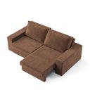 Ver imagem 5 de Sofá Capri 2 Lugares Retrátil e Reclinável 160cm Marrom Suede