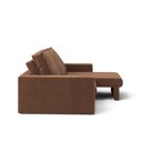 Ver imagem 3 de Sofá Capri 2 Lugares Retrátil e Reclinável 160cm Marrom Suede