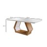 Mesa de Jantar 6 Lugares Rufato Alvorada 25693.49.2 com Tampo de Vidro Off White/Imbuia SE - 3