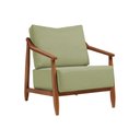 Ver imagem 2 de Kit 2 Poltronas Decorativa Vita Estofada Boucle Verde Oliva - Mel