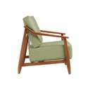 Ver imagem 5 de Kit 2 Poltronas Decorativa Vita Estofada Boucle Verde Oliva - Mel