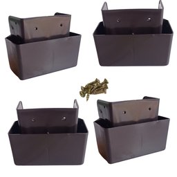 Kit 8 Pés de Guarda Roupa e Pé para Moveis Estante Rack 5cm - 2