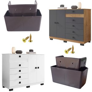 Kit 8 Pés de Guarda Roupa e Pé para Moveis Estante Rack 5cm