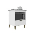 Ver imagem 1 de Balcão Cooktop Iara 4 Bocas Branco Tampo Preto J Carvalho
