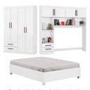 Ver imagem 2 de Guarda-roupa Casal Modulado 4 Portas Hercules 4 Portas 4 Gavetas com Cama Carioca Moveis