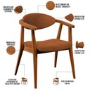 Ver imagem 4 de Kit 02 Poltronas Decorativas para Sala de Estar Cecília L02 Bouclê Terracota - Lyam Decor