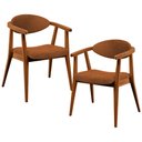 Ver imagem 1 de Kit 02 Poltronas Decorativas para Sala de Estar Cecília L02 Bouclê Terracota - Lyam Decor