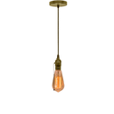 Ver imagem 1 de Luminária Pendente Cozinha Slim Vintage Corrente C/lamp Carb Cor:bronze;lâmpada:st58-110v