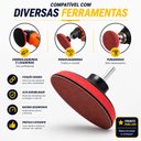 Ver imagem 2 de Kit 3 Suportes Disco Lixa Velcro 125mm + Eixo para Furadeira