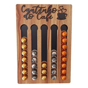 Porta Cápsulas Café Nespresso - Nogueira - Cantinho do Café
