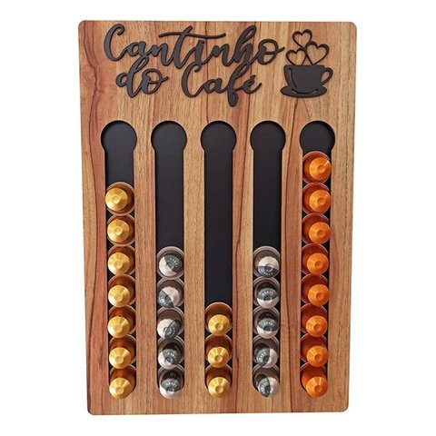 Porta Cápsulas Café Nespresso - Nogueira - Cantinho do Café