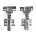 Ver imagem 1 de Kit 2 Dobradiças Inox Curva com Amortecedor 35mm