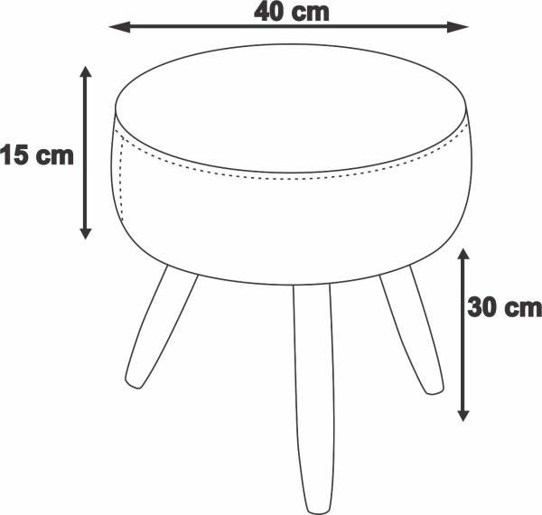 Kit 4 Poltronas Luxo Decorativas Nina E 2 Puffs Suede Bege - 9