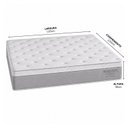 Ver imagem 2 de Colchão King Sr Life Resilience Molas Ensacadas Espuma D33 193x203x38cm Cinza