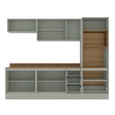Ver imagem 5 de Cozinha Completa Modulada com Rodapé Rubi Yescasa Verde/Oliva