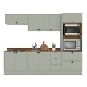 Ver imagem 2 de Cozinha Completa Modulada com Rodapé Rubi Yescasa Verde/Oliva