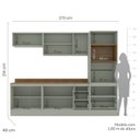 Ver imagem 3 de Cozinha Completa com Rodapé Rubi Yescasa