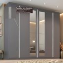 Ver imagem 5 de Guarda-Roupa Casal 6 Portas com Espelho Monte Carlo Yescasa
