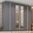 Ver imagem 1 de Guarda-Roupa Casal 6 Portas com Espelho Monte Carlo Yescasa