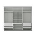 Ver imagem 4 de Guarda-roupa Casal 6 Portas com Espelho Monte Carlo