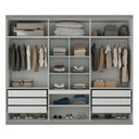 Ver imagem 7 de Guarda-roupa Casal 6 Portas com Espelho Monte Carlo