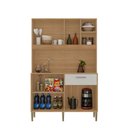Ver imagem 3 de Armário de Cozinha Kits Liv 5 Portas 1 Gaveta Freijó/soft - Kits Paraná