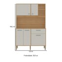 Ver imagem 4 de Armário de Cozinha Kits Liv 5 Portas 1 Gaveta Freijó/soft - Kits Paraná