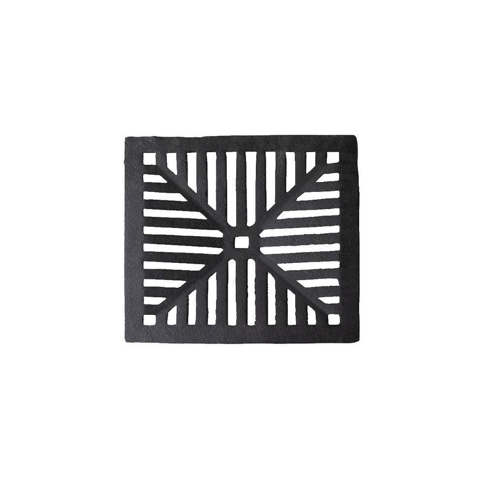 Ralo Grelha Ferro Fundido Captação Esgoto Escoamento 10x10cm - 1