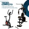 Kit Bicicleta Ergométrica + Estação de Musculação 45kg Ahead Sports Preto - 6
